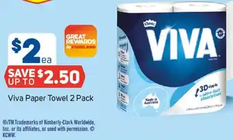 Foodland Viva Paper Towel offer
