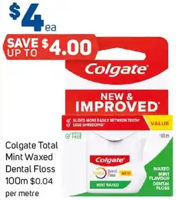 Foodland Colgate Total Mint Waxed Dental Floss offer