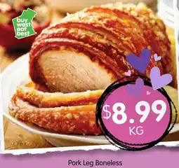 Spudshed Pork Leg Boneless offer