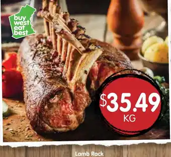 Spudshed Lamb Rack offer