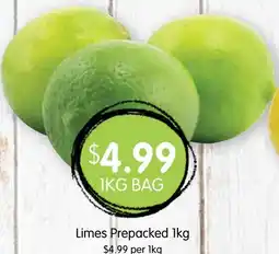 Spudshed Limes Prepacked offer