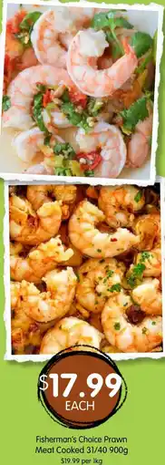Spudshed Fisherman's Choice Prawn Meat Cooked offer