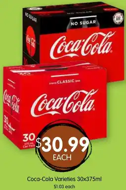 Spudshed Coca-Cola Varieties offer
