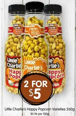 Spudshed Little Charlie's Happy Popcorn Varieties offer