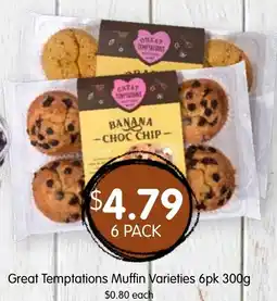 Spudshed Great Temptations Muffin Varieties offer