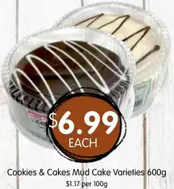 Spudshed Cookies & Cakes Mud Cake Varieties offer