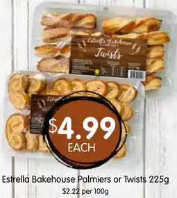 Spudshed Estrella Bakehouse Palmiers or Twists offer
