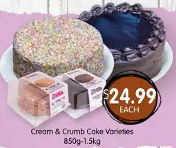 Spudshed Cream & Crumb Cake Varieties offer