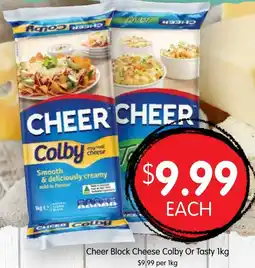 Spudshed Cheer Block Cheese Colby Or Tasty offer
