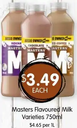 Spudshed Masters Flavoured Milk Varieties offer