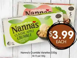 Spudshed Nanna's Crumble Varieties offer