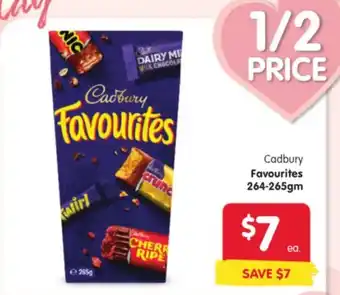 Spar Cadbury Favourites offer