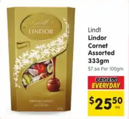 Spar Lindt Lindor Cornet Assorted offer