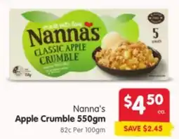 Spar Nannas Apple Crumble offer