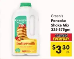 Spar Pancake Shake Mix offer