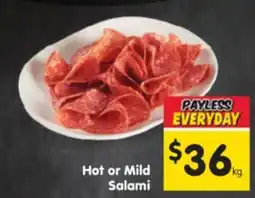 Spar Hot or Mild Salami offer