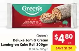 Spar Deluxe Jam & Cream Lamington Cake Roll offer