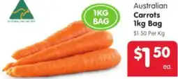 Spar Australian Carrots Bag offer