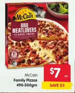 Spar McCain Family Pizzas offer
