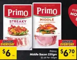 Spar Middle Bacon offer