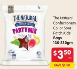 Spar The Natural Confectionery Co or Sour Patch Kids Bags offer