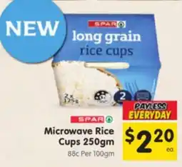 Spar Microwave Rice Cups offer