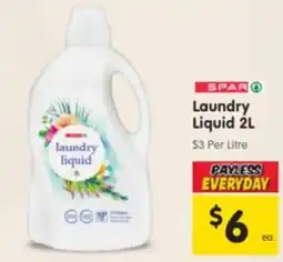 Spar Laundry Liquid offer