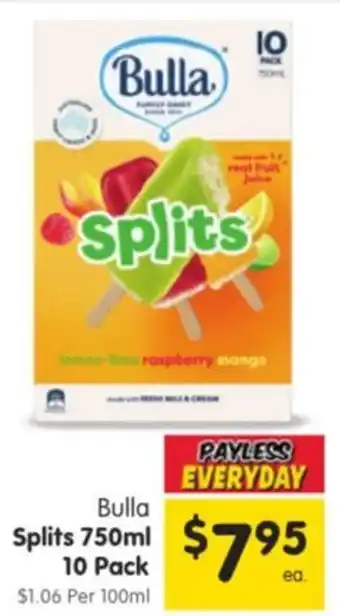 Spar Bulla Splits offer