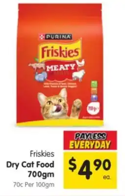 Spar Friskies Dry Cat Food offer