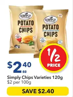 Ritchies Simply Chips Varieties offer