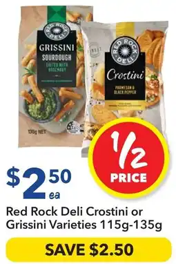 Ritchies Red Rock Deli Crostini or Grissini Varieties offer