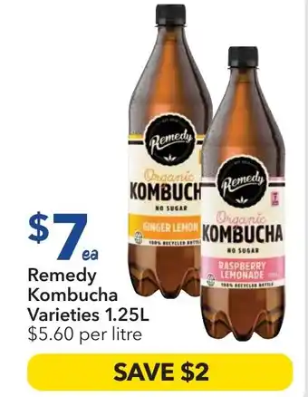 Ritchies Remedy Kombucha Varieties offer