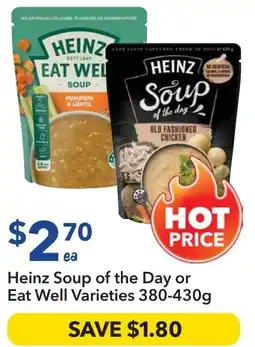 Ritchies Heinz Soup of the Day or Eat Well Varieties offer