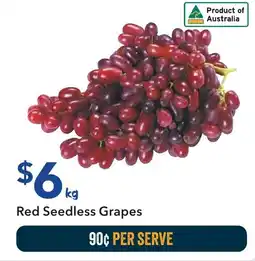 Ritchies Red Seedless Grapes offer