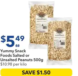 Ritchies Yummy Snack Foods Salted or Unsalted Peanuts offer