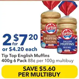 Ritchies Tip Top English Muffins offer