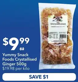 Ritchies Yummy Snack Foods Crystallised Ginger offer