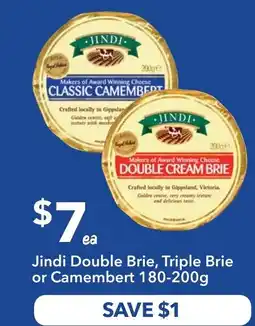 Ritchies Jindi Double Brie, Triple Brie or Camembert offer