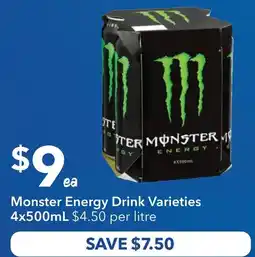 Ritchies Monster Energy Drink Varieties offer