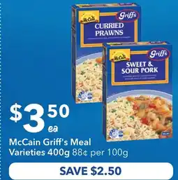 Ritchies McCain Griff's Meal offer