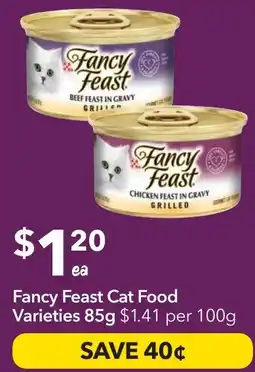 Ritchies Fancy Feast Cat Food Varieties offer