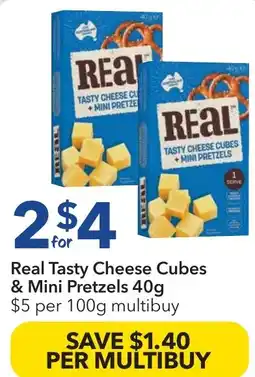 Ritchies Real Tasty Cheese Cubes & Mini Pretzels offer