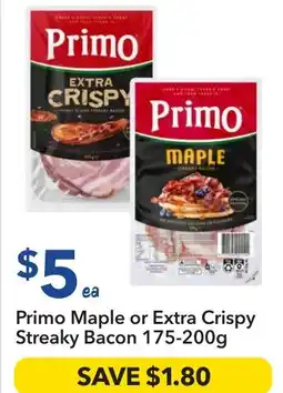 Ritchies Primo Maple or Extra Crispy Streaky Bacon offer