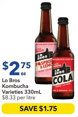 Ritchies Lo Bros Kombucha offer
