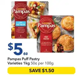 Ritchies Pampas Puff Pastry Varieties offer