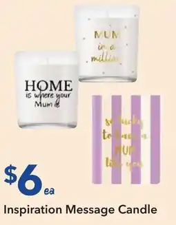 Ritchies Inspiration Message Candle offer