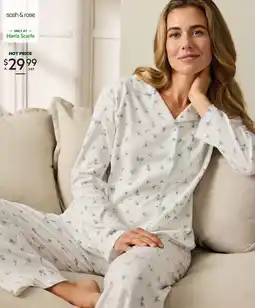 Harris Scarfe SASH & ROSE Pointelle Long Sleeve Pyjama Set offer