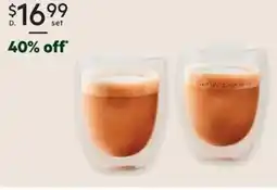 Harris Scarfe MAXWELL & WILLIAMS Blend Double Wall Cup 2 Piece Set offer