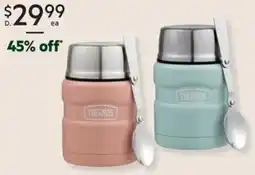 Harris Scarfe THERMOS King Stainless Steel Food Jar Powder Blue or Rose offer