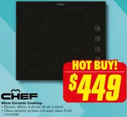 The Good Guys 60cm Ceramic Cooktop offer